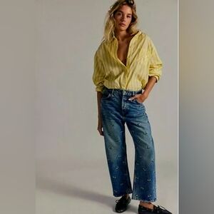 BNWOT Free People x Sandrine Rose Polka Dot Jean